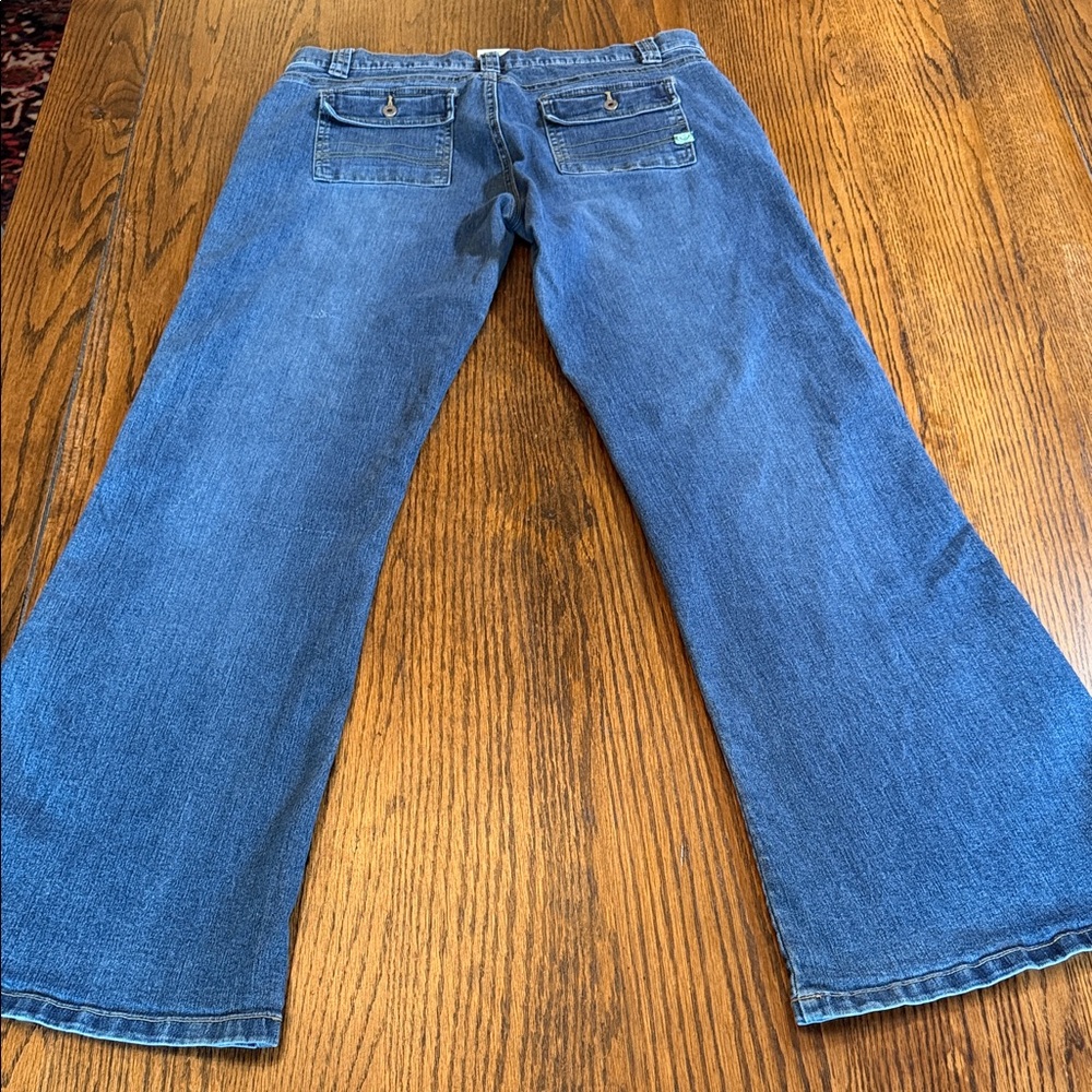 Roxy Flare Jeans Women’s Size 13 Medium Wash Stretch Denim Y2K - Picture 9 of 9